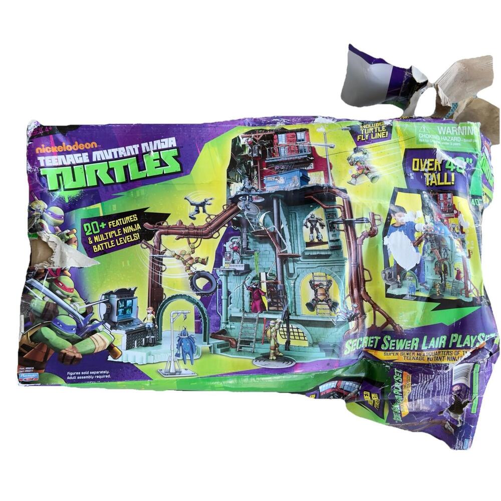 NEW Nickelodeon Teenage Mutant Ninja Turtles 2012 Secret Sewer Lair Playset NIB